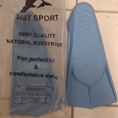Short Swim Fins size 40 new, blue