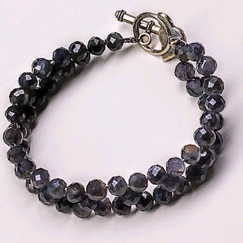 Iolite bracelet new, handmade, purple
