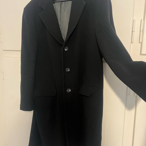 Berto Lucci Long Men's Coat New No56 XL Black