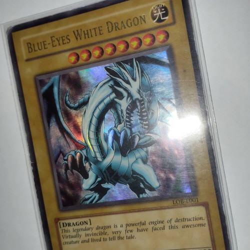 Blue-Eyes White Dragon LOB card used