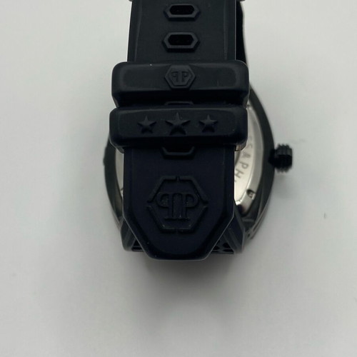 Philipp Plein Skeleton Automatic ρολόι σαν καινούργιο με πολύχρωμους κρυστάλλους