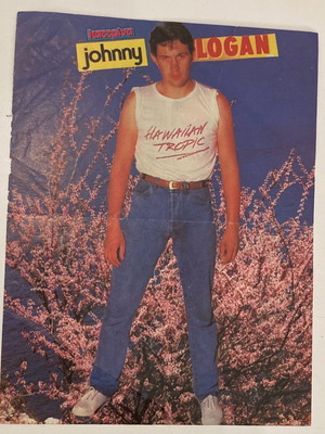 Johnny Logan Insert Poster from magazine Katerina In good condition Price 4 Euros