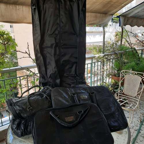 leather suitcases