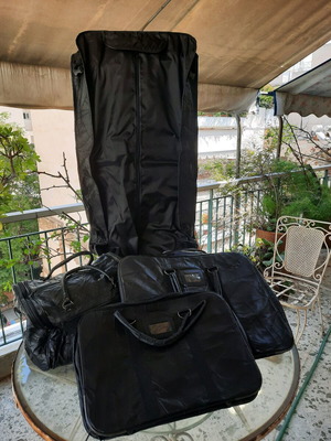 leather suitcases
