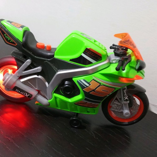Nikko Nitro Green Motorcycle used 25cm with lights and sound