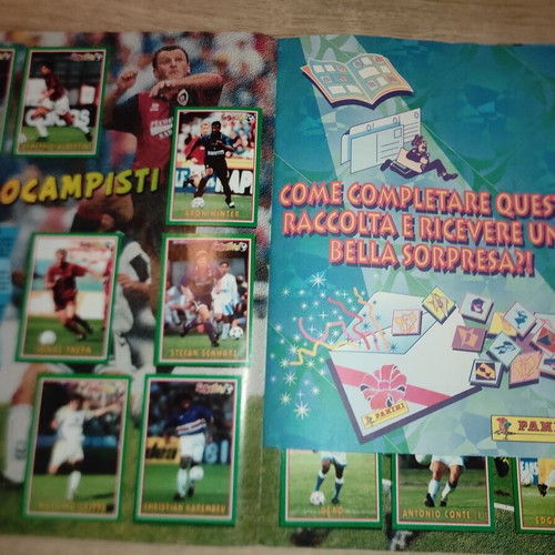 Panini Supercalcio 1996-1997 sticker album used, complete