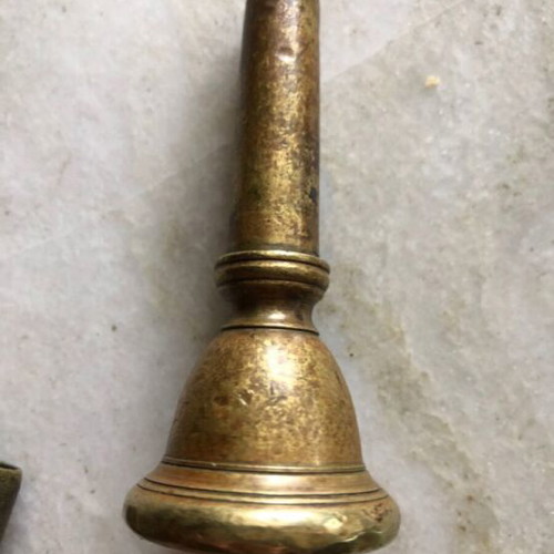 Vintage Baritone Mouthpieces 2 pcs used, brass