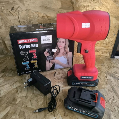 Turbo fan blower new with two batteries in box