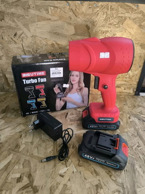 Turbo fan blower new with two batteries in box