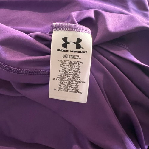 Under Armour sports shirt used, purple, size XS