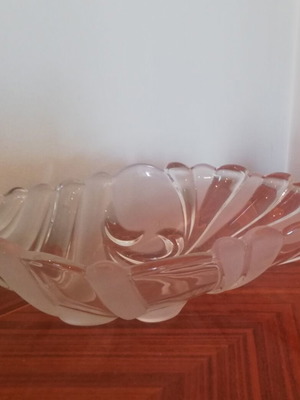 Crystal fondue bowl vintage 70s like new