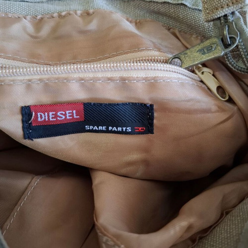 Diesel Messenger Bag khaki unisex used, Y2K 2000s