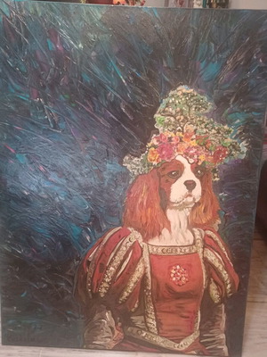 Рисувана картина Bakalas като нова 75см × 90см