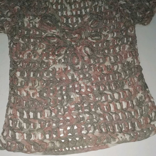 Leonards knitted blouse with cords like new, size M