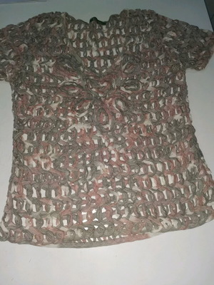Leonards knitted blouse with cords like new, size M