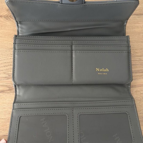 Nolah large wallet, grey-blue