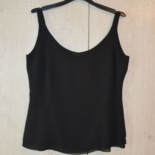 Crepe evening top "Lola" like new, black, sizes L and XL