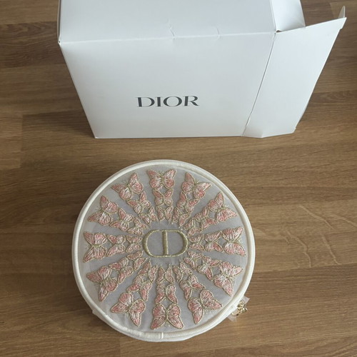 Dior toiletry bag new with embroidered butterflies