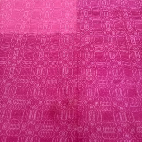 Pink woven blanket like new, rare piece, 1.35x2.15 m