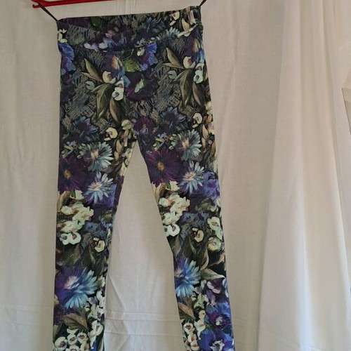 Women's leggings used, multicolor, size M
