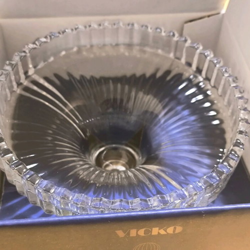 VICKO glass candy box new in box