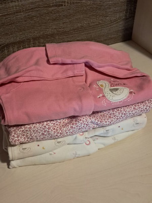 Mothercare set of 4 cotton rompers 9-12 months like new