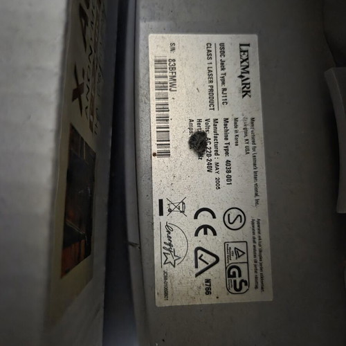 Lexmark X215 MFP laser printer used for spare parts