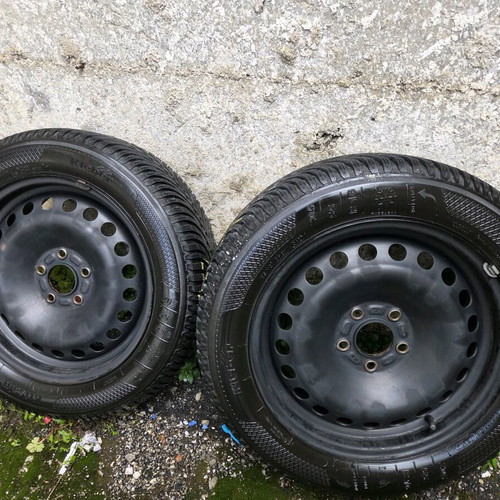 Kleber car tires 205 55 16 winter used, set of four without rims
