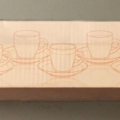 VICKO coffee cup set of six new in packaging