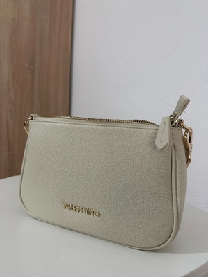 Νέα μπεζ τσάντα Valentino crossbody με λουράκι και dust bag