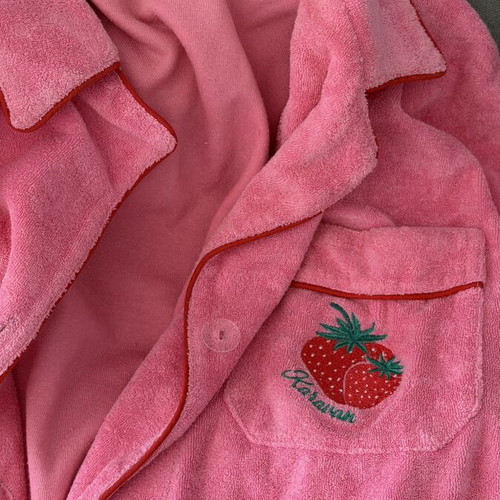 Karavan one size pink beach towel jacket bathrobe