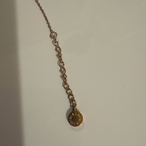 Loisir Pisces zodiac necklace in rose gold tone, like new