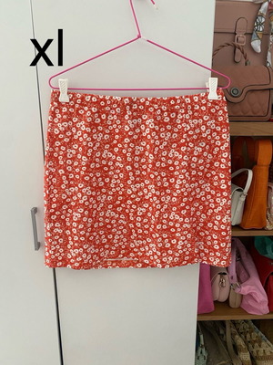 Μίνι φούστα Shein πορτοκαλί floral σαν καινούργιο