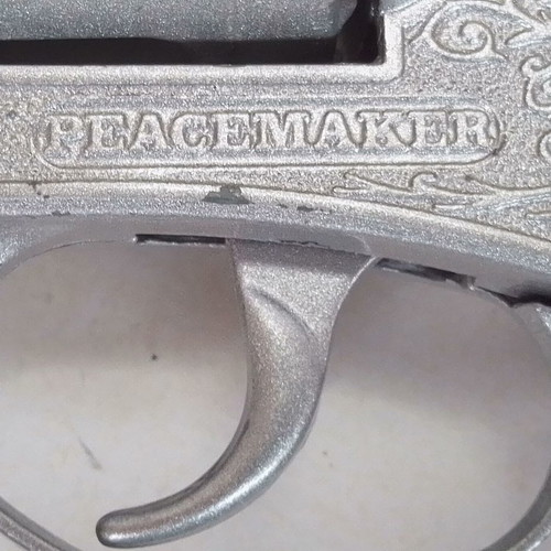 Vintage metal twelve-shot pistol Lone Star Peacemaker Colt 45 used