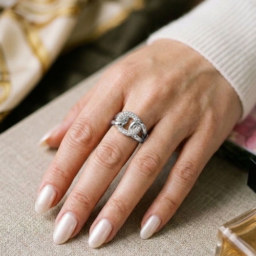 Steel rings new, silver color