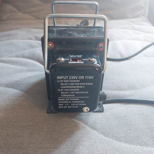 Transformer 230VAC to 110VAC 500W used with switch Amarad THG-500