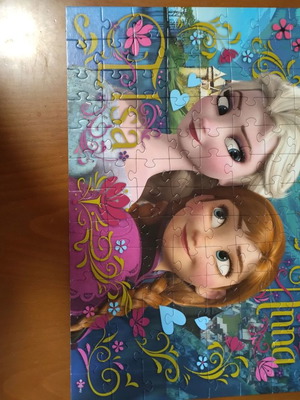 Frozen puzzle used, 100 pieces