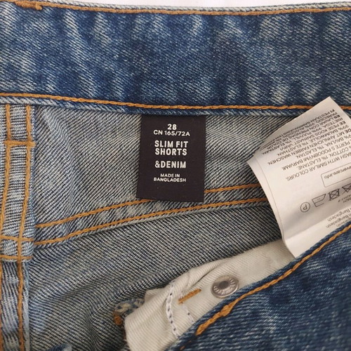 Men's shorts used, size S, blue