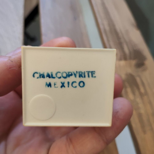 Chalcopyrite Crystal Natural Sample from Mexico used in Box