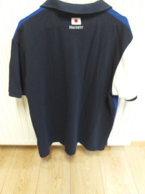 Hackett polo shirt like new, blue multicolor, XXL