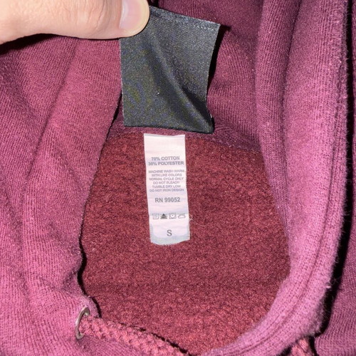 Thrasher Flame Hoodie like new, size Small, burgundy