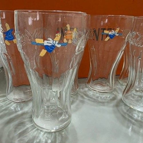 Coca Cola set of 6 collectible glasses Athens 2004 Olympics