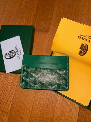 Goyard cardholder new, green