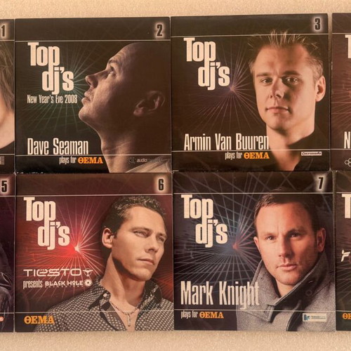 Top DJ's 8 CDs used electronic genre