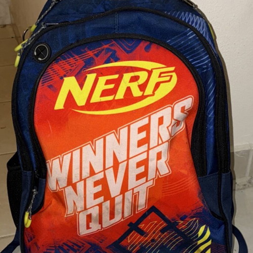 Nerf and Transformers children's backpacks used, colorful, Polo