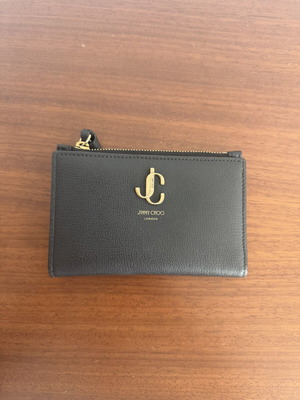 Jimmy Choo Black Leather Wallet like new with dust bag and certificate