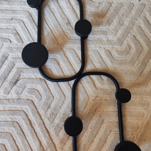 Metal coat rack new, black color