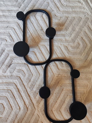 Metal coat rack new, black color