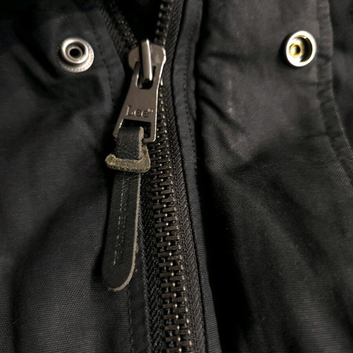 Lee men's parka size M black like new