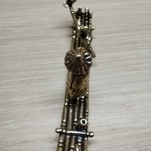 Chinese brass boat for incense sticks new